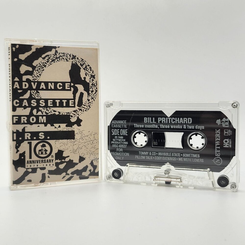 Bill Pritchard Three Months Three Weeks Two Days Advance Cassette IRS Promo 1989